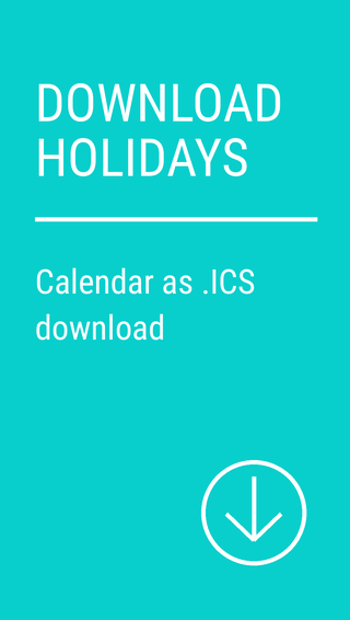 Download holidays as ICS calendar